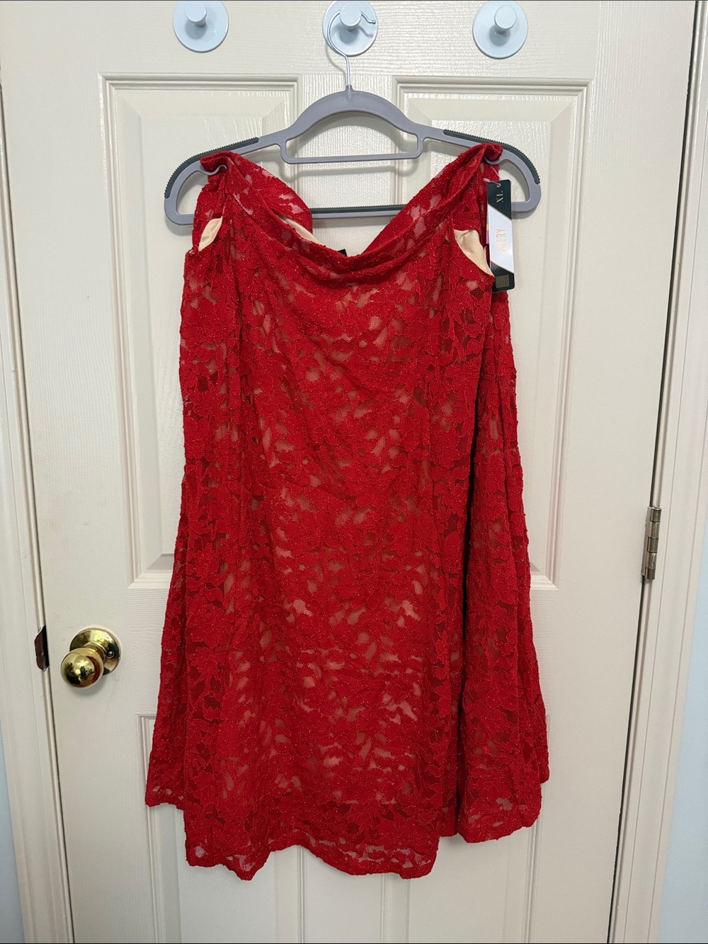 LuLaRoe Red Lace Skirt